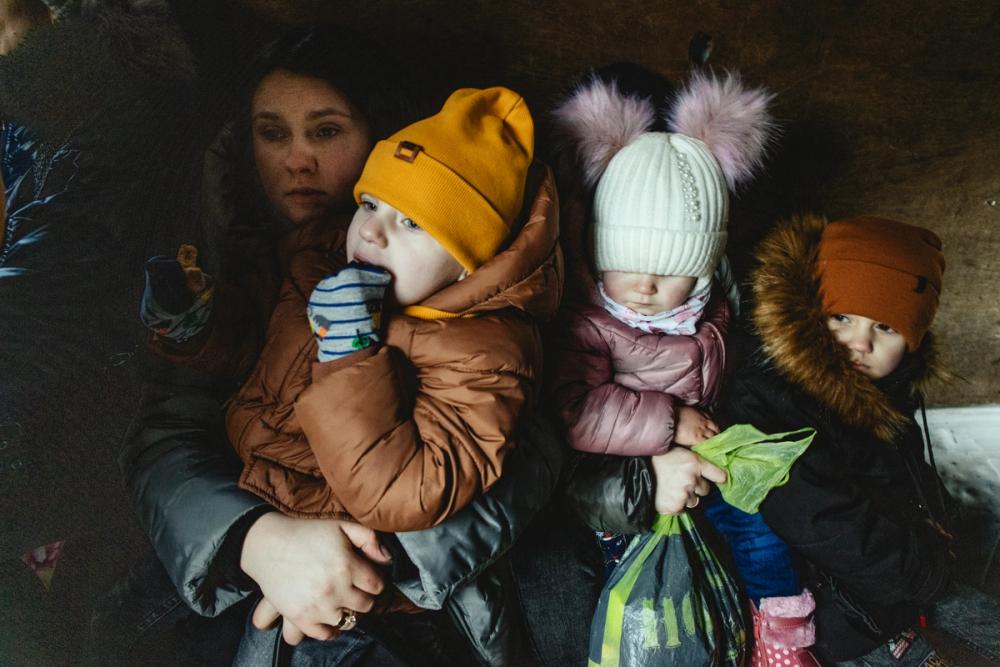 Families in Ukraine have been fleeing their homes since Russia's invasion in February 2022. Many children arriving into neighbouring countries such as Moldova and Poland are without adequate food, shelter and protection. Photo: Florian Bachmeier.