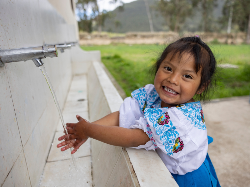 A safe, reliable source of water means children can spend less time collecting water and more time being kids.