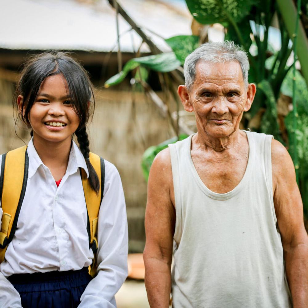 "Chenda works extremely hard at school," Chenda's grandfather said. "I don’t want her to be illiterate like I was. I want her to keep learning.”