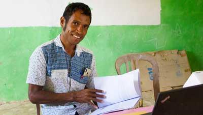 One man taking part in the MenCare program.