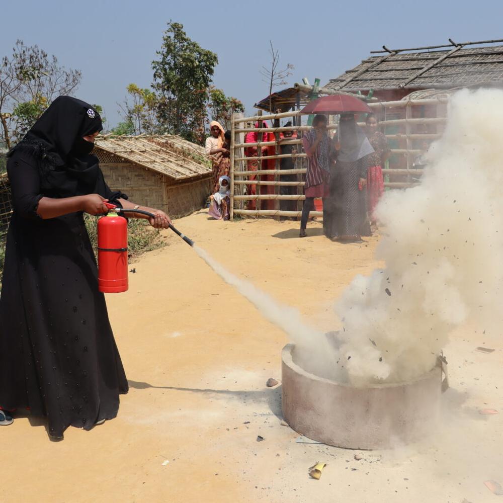 Learning to fight fires in Cox's Bazar refugee camps