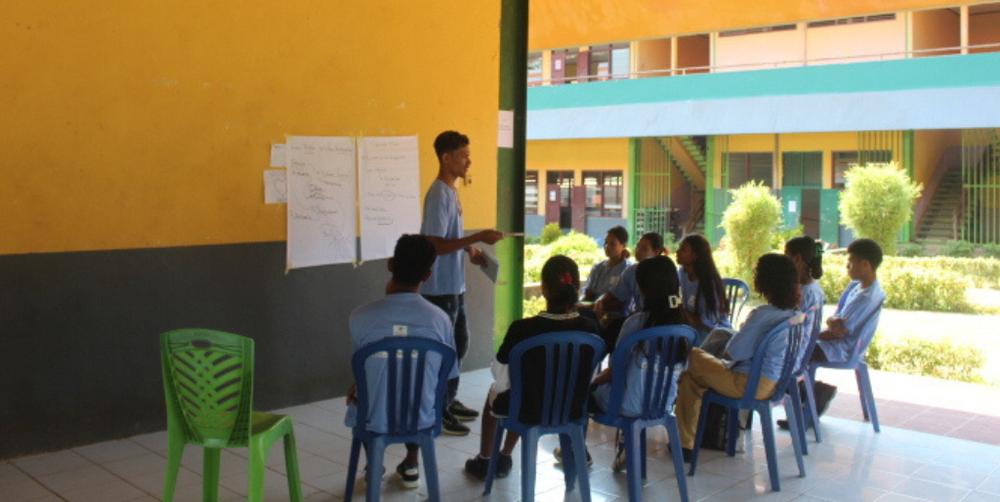 Peace Jam held conflict resolution workshops for young people in Timor-Leste.
