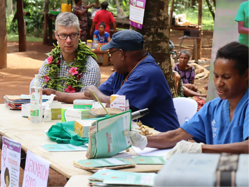 Meeting with community health volunteers in Papua New Guinea earlier this year, Brayden heard firsthand how local knowledge and leadership are improving the health of children and families.