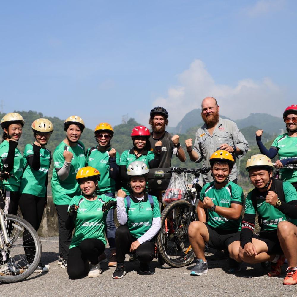 Ron and James were joined by ChildFund Rugby Pass it Back Coaches in Laos and Vietnam.