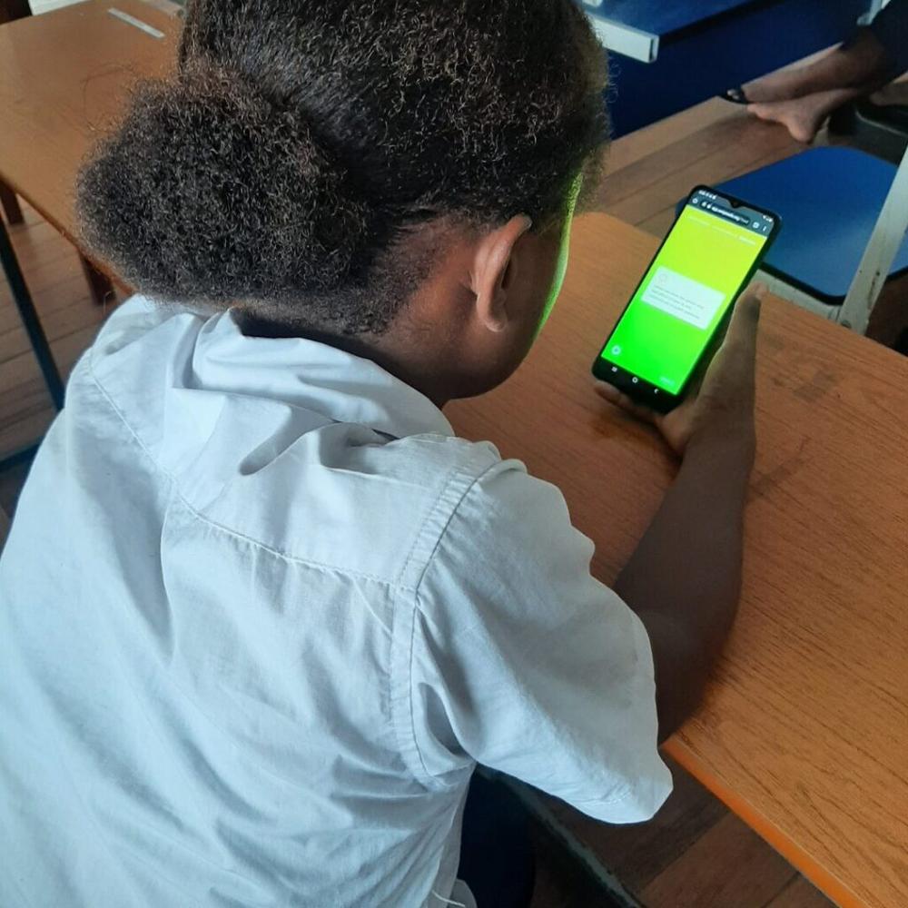 Students in Fiji have been integrating the Swipe Safe curriculum into their lessons.