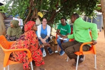 Sarah with ChildFund Kenya and local partner staff.