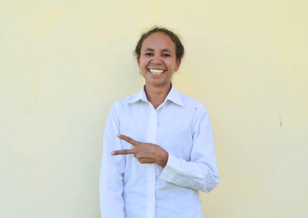 Elizita, a youth leader in Timor-Leste.