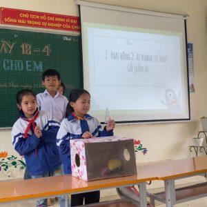 Bich taking part in class activities.