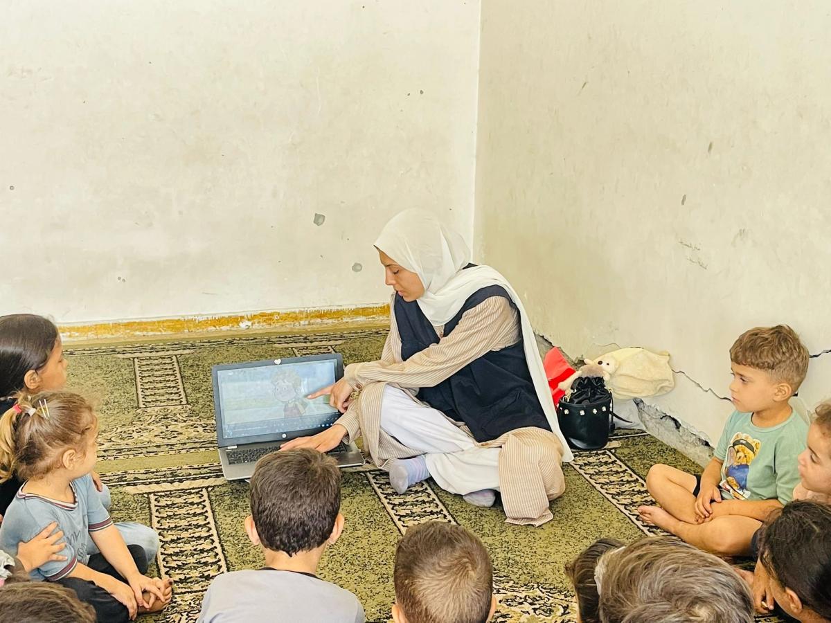 Temporary Learning Safe Space for Children in Gaza