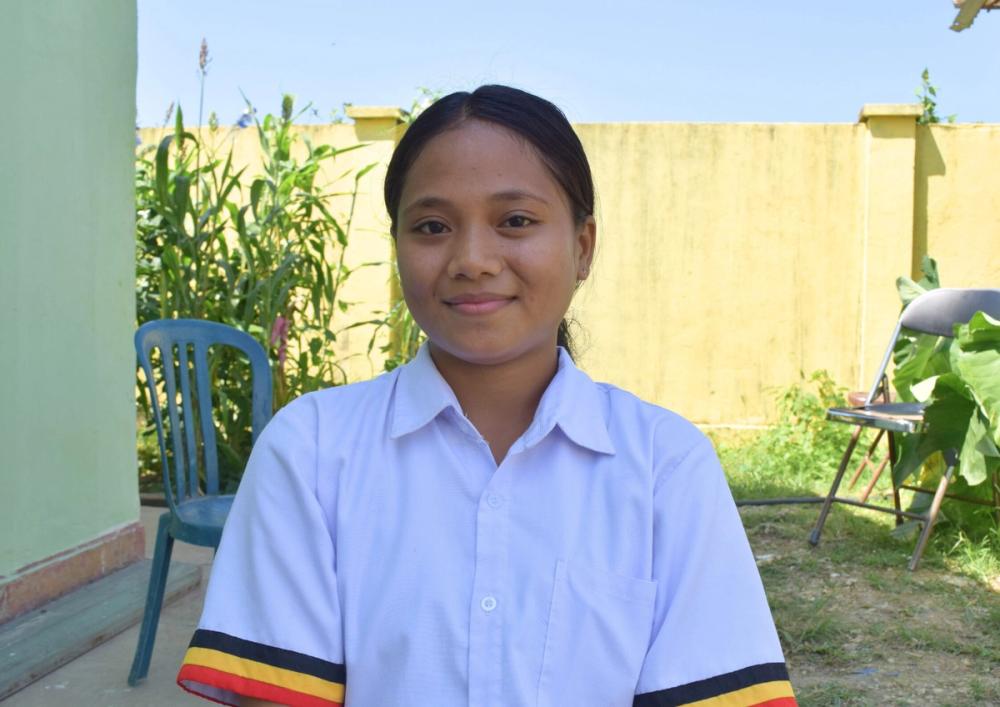 Tatiana, a student from Timor-Leste.