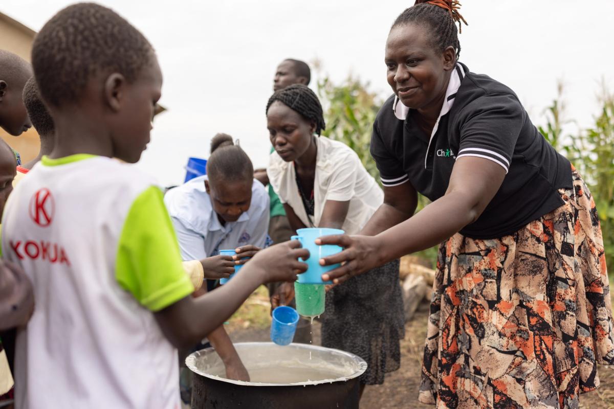 Clean water in Uganda school