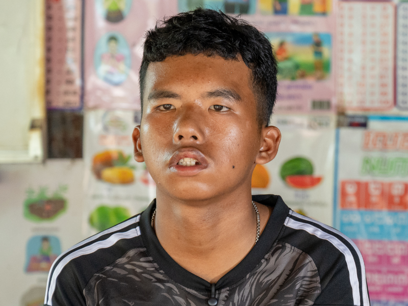 Bros Aun was once afraid to go to school. Teased because of his disability, he struggled to keep up in class.