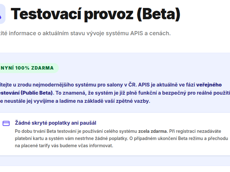 APIS SaaS Platforma - obrázek 3