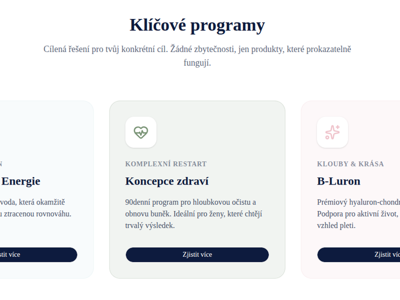 Smart Wellness – Coral Club Landing Page - obrázek 2