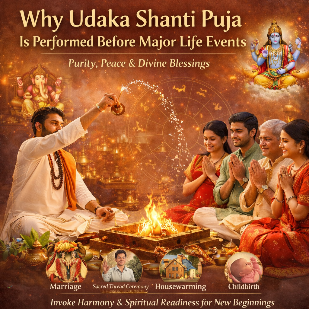 Why Udaka Shanti Puja Is Performed Before Major Life Events