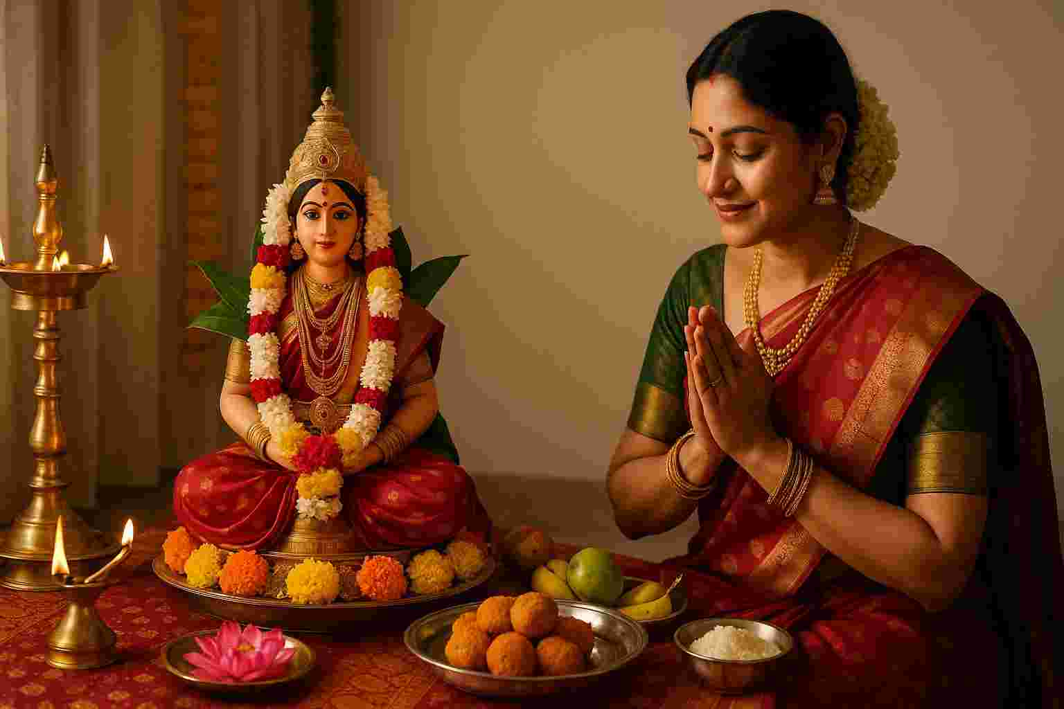 BookMyPooja Varalakshmi Vratham 2025: A Celebration of Feminine Energy, Wealth & Devotion in Every Home