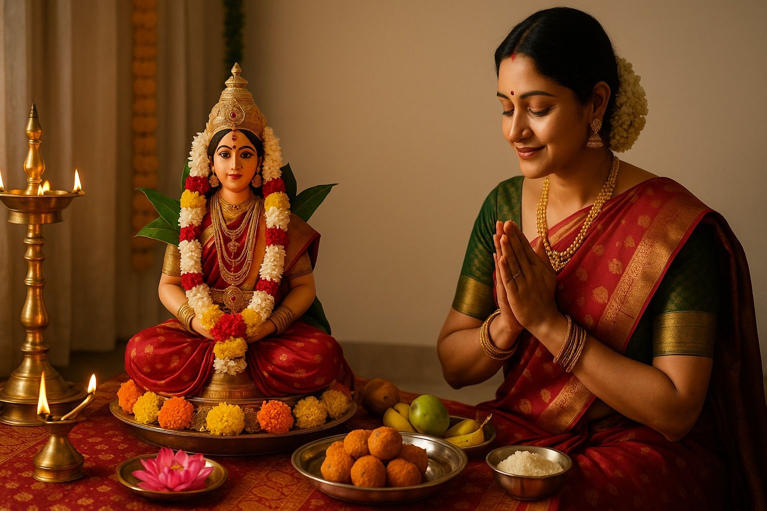Varalakshmi Vratham 2025: A Celebration of Feminine Energy, Wealth & Devotion in Every Home