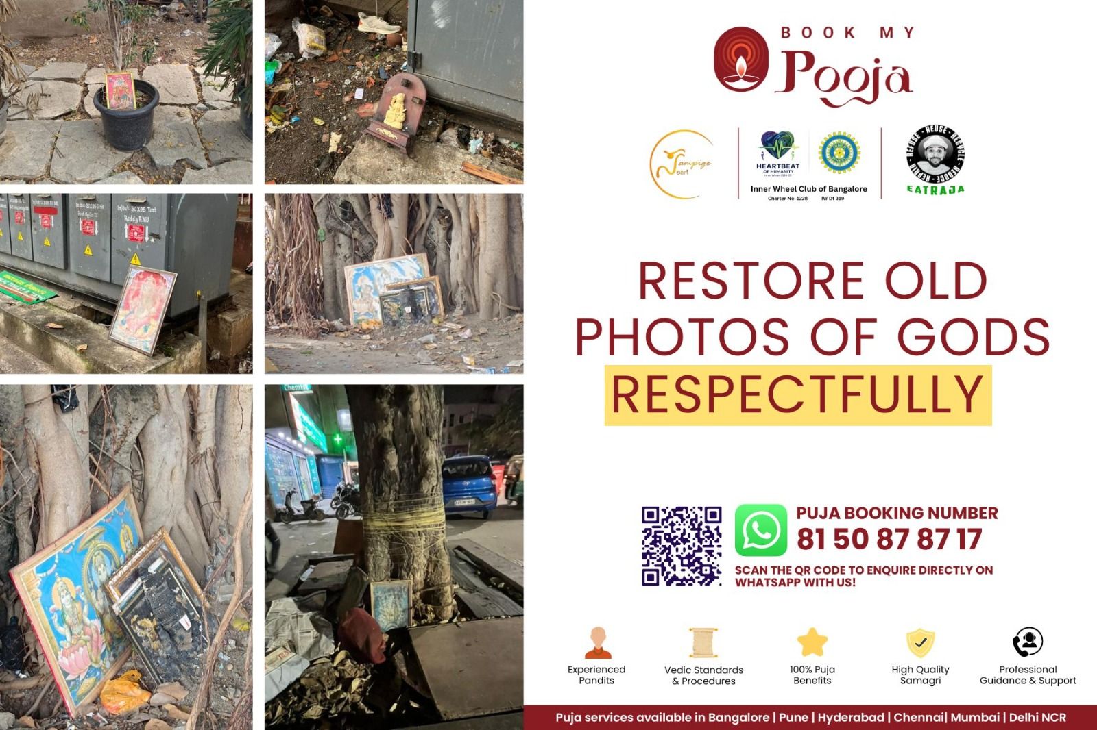 What to Do with Old God Photos and Idols | Respectful Vedic Disposal by BookMyPooja