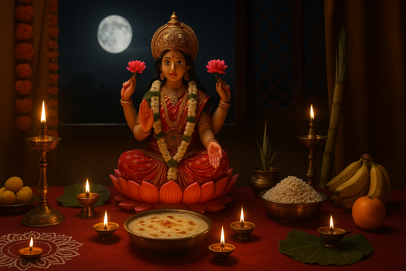 Kojagara Puja 2025 – Date, Significance, Lakshmi Vrat, and How to Celebrate Sharad Purnima