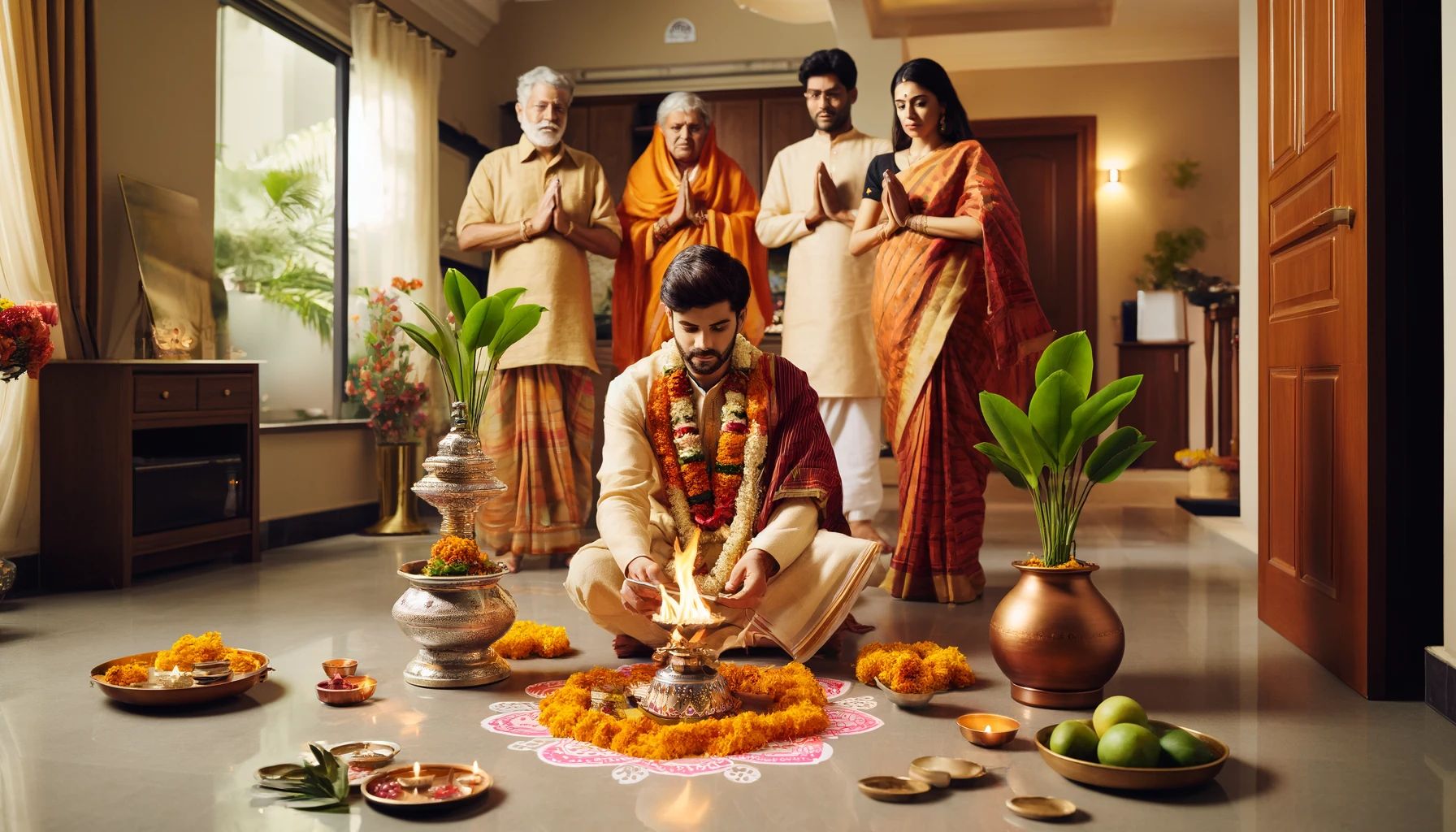 Performing Puja at home for a Rental House: Inviting Positivity & Prosperity