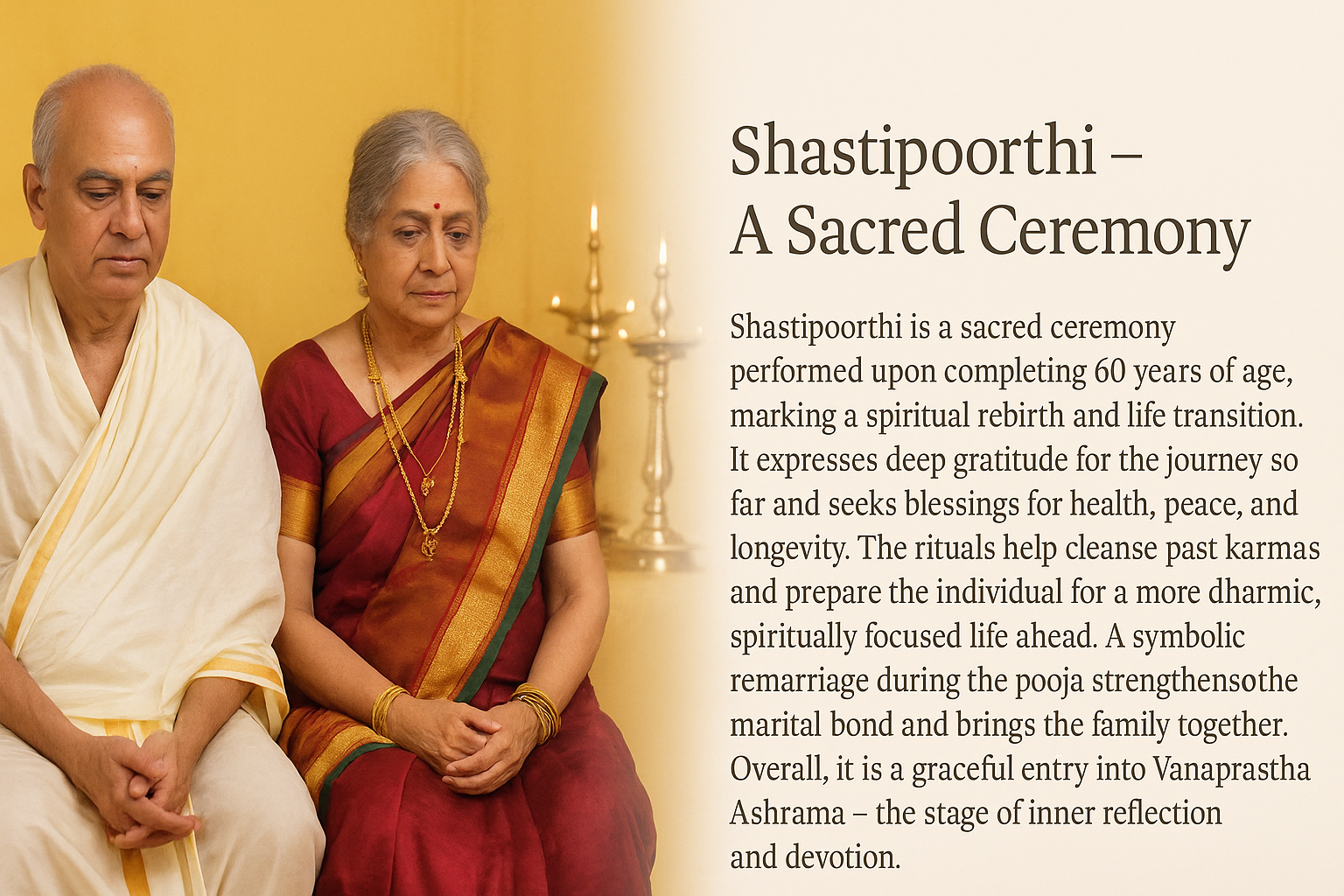 BookMyPooja 5 reasons why Shastipoorthi Pooja is performed