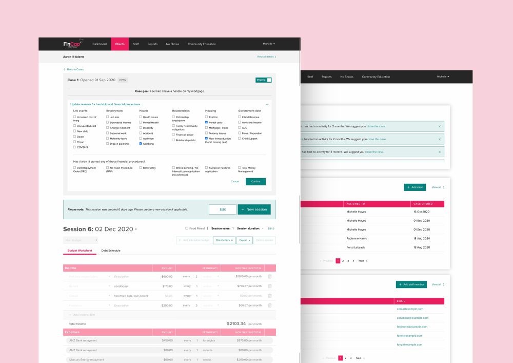 Fincap Client Section 1