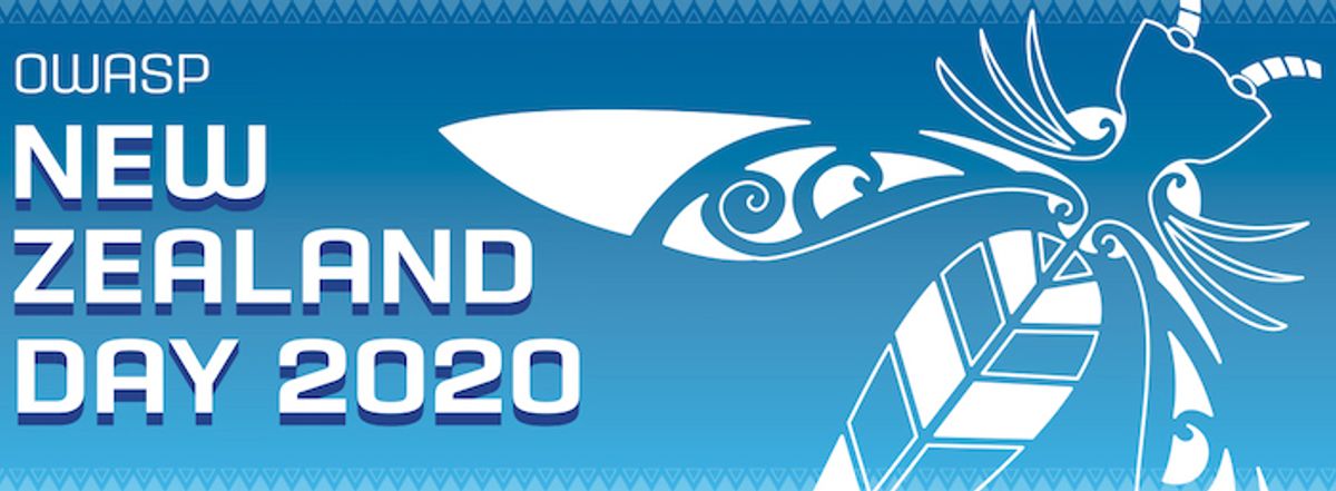 OWASP NZ Day 2020 website banner. OWASP Foundation, Inc(CC BY-SA 4.0)