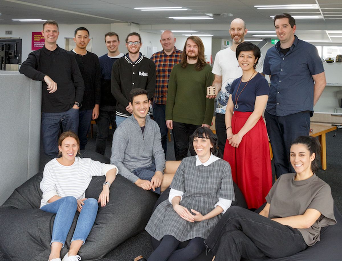 Photo of staff at Boost from the NZBusiness article on our purpose-led-culture.