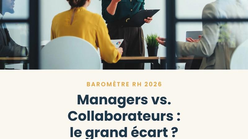 Cover van de HR-barometer 2026 van Forvis Mazars x Comet: Managers vs. Medewerkers, een grote kloof?