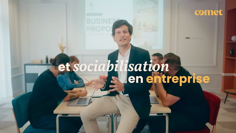 Matthieu Nicoletti, Chief Development Officer, présentant le concept Comet