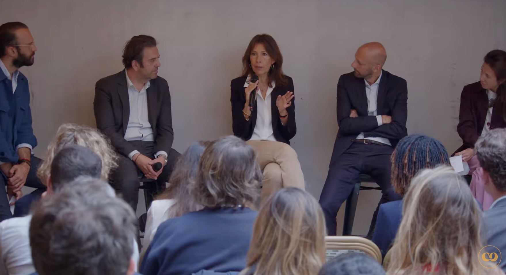 Table ronde Learning avec Victor Carreau, Julie Ranty, Nathalie Jacquet, Emmanuel Pérez et Stanislas Guérini échangent au Comet Étoile