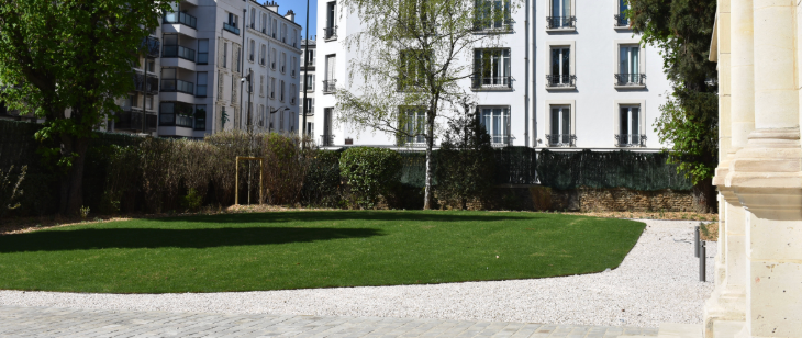 Le jardin du château du Comet Levallois