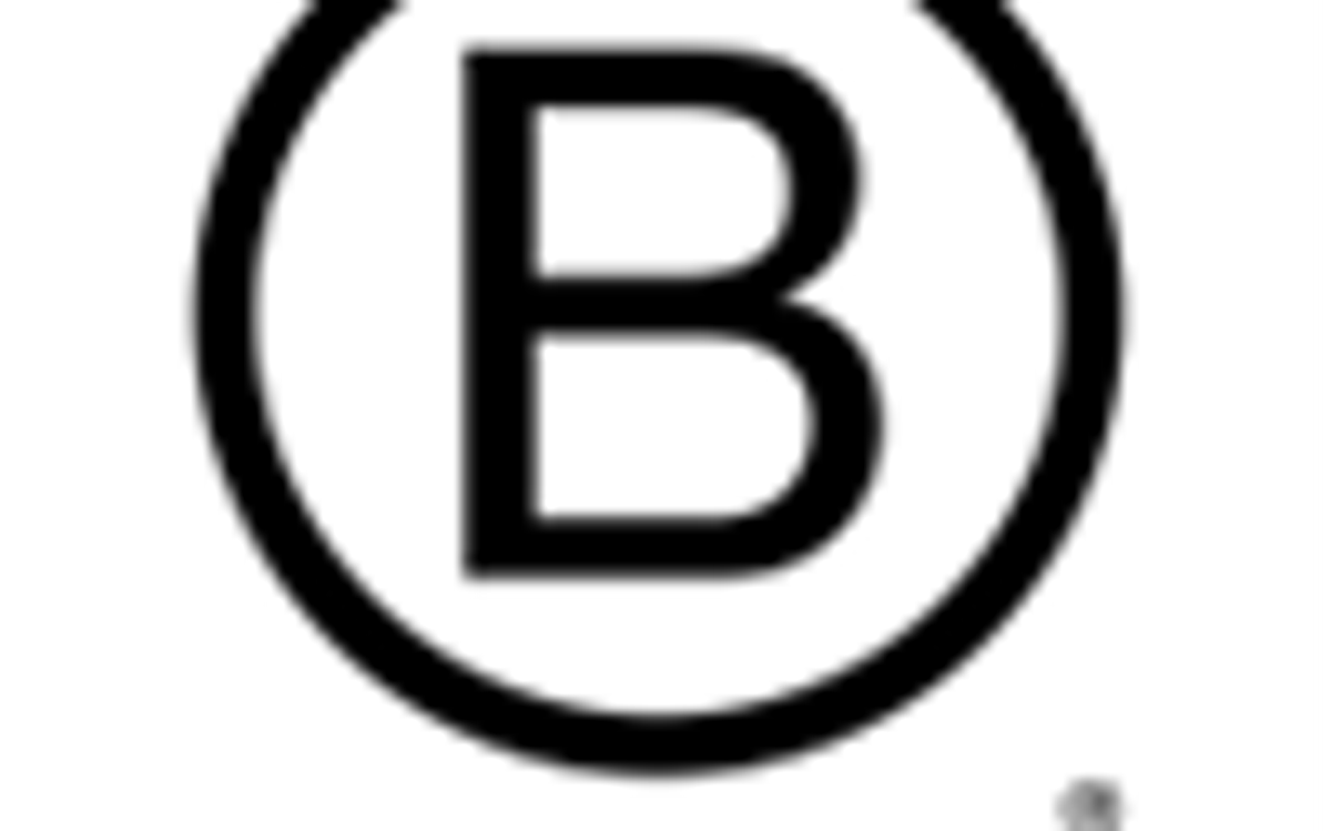The B Corp label logo with the wording “Certified Company”.