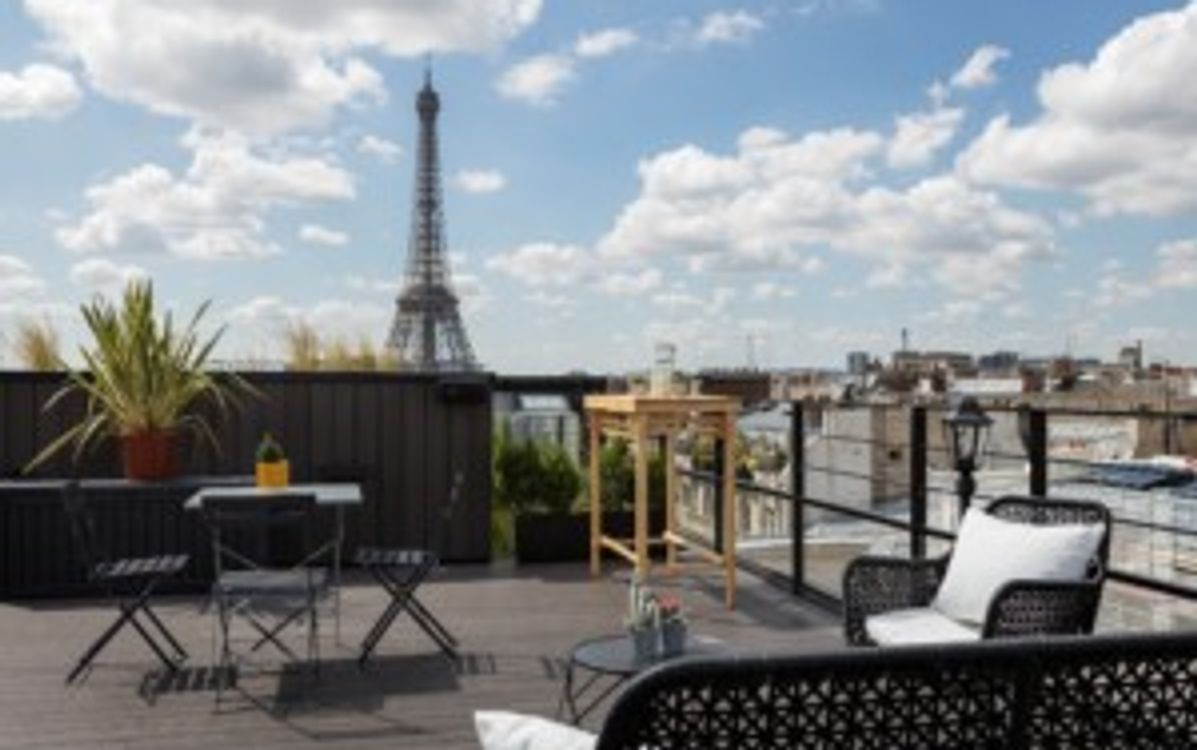Rooftop fiesta de empresa París