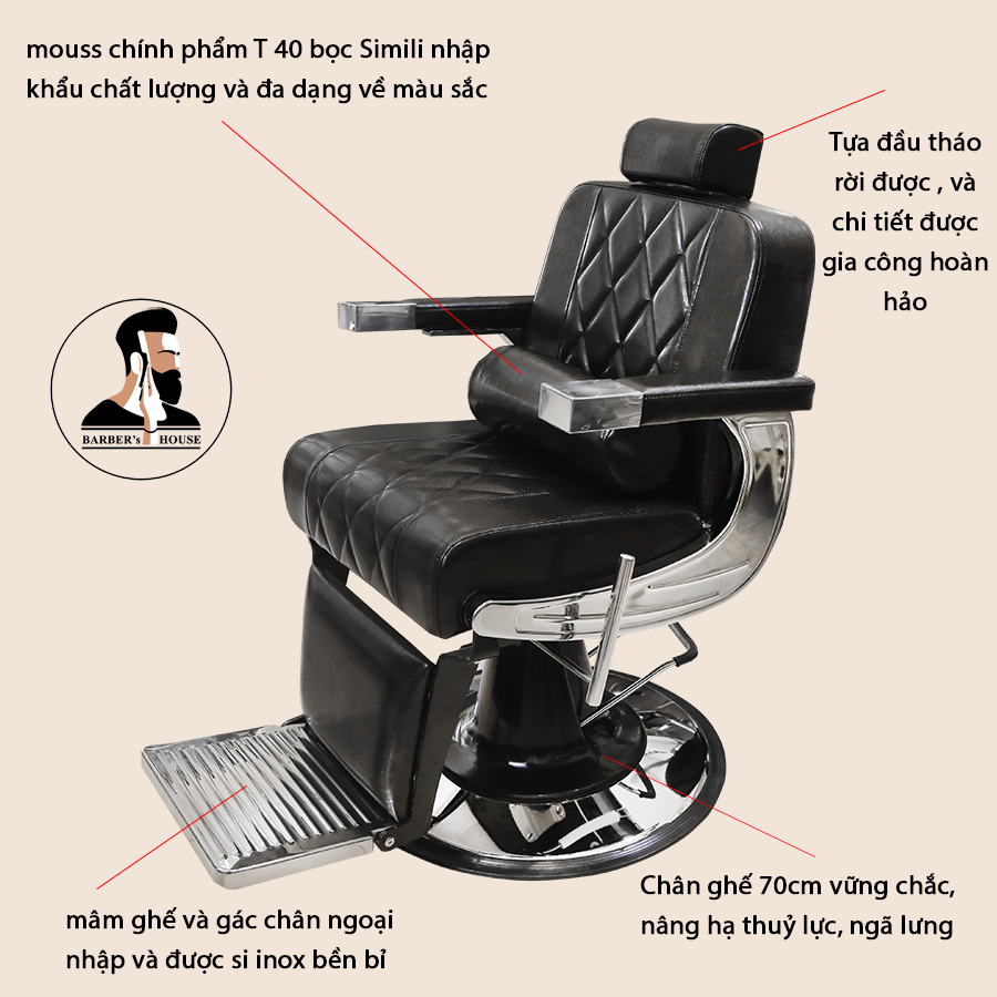 đặc điểm ghế cắt tóc nam barber li2-03c