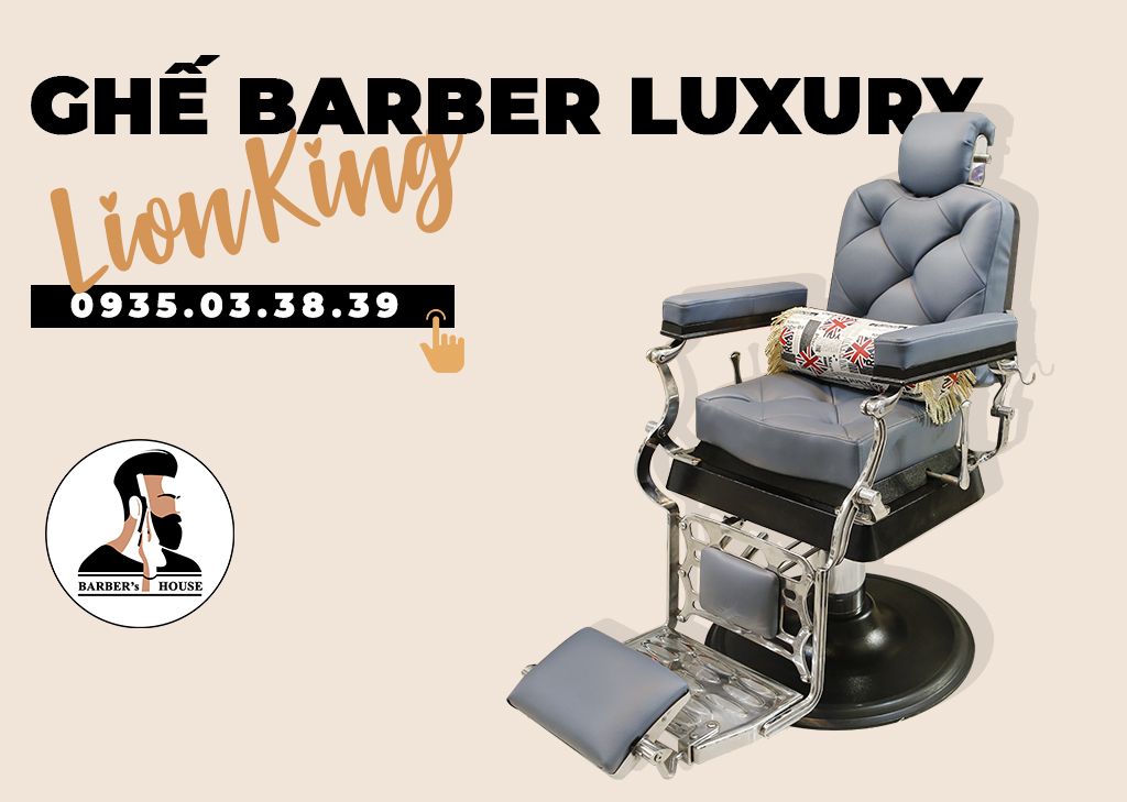 ghế barber luxury lionking