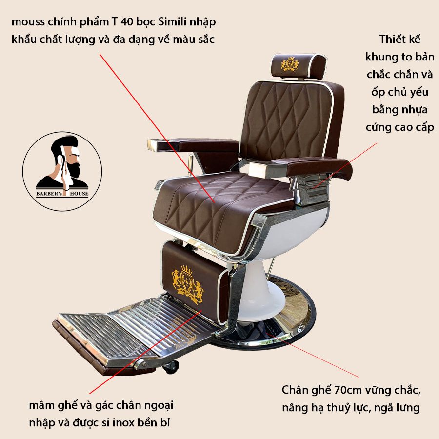 Ghế cắt tóc nam barber