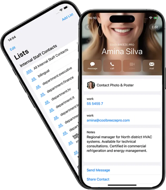 Deploy shared contacts step
