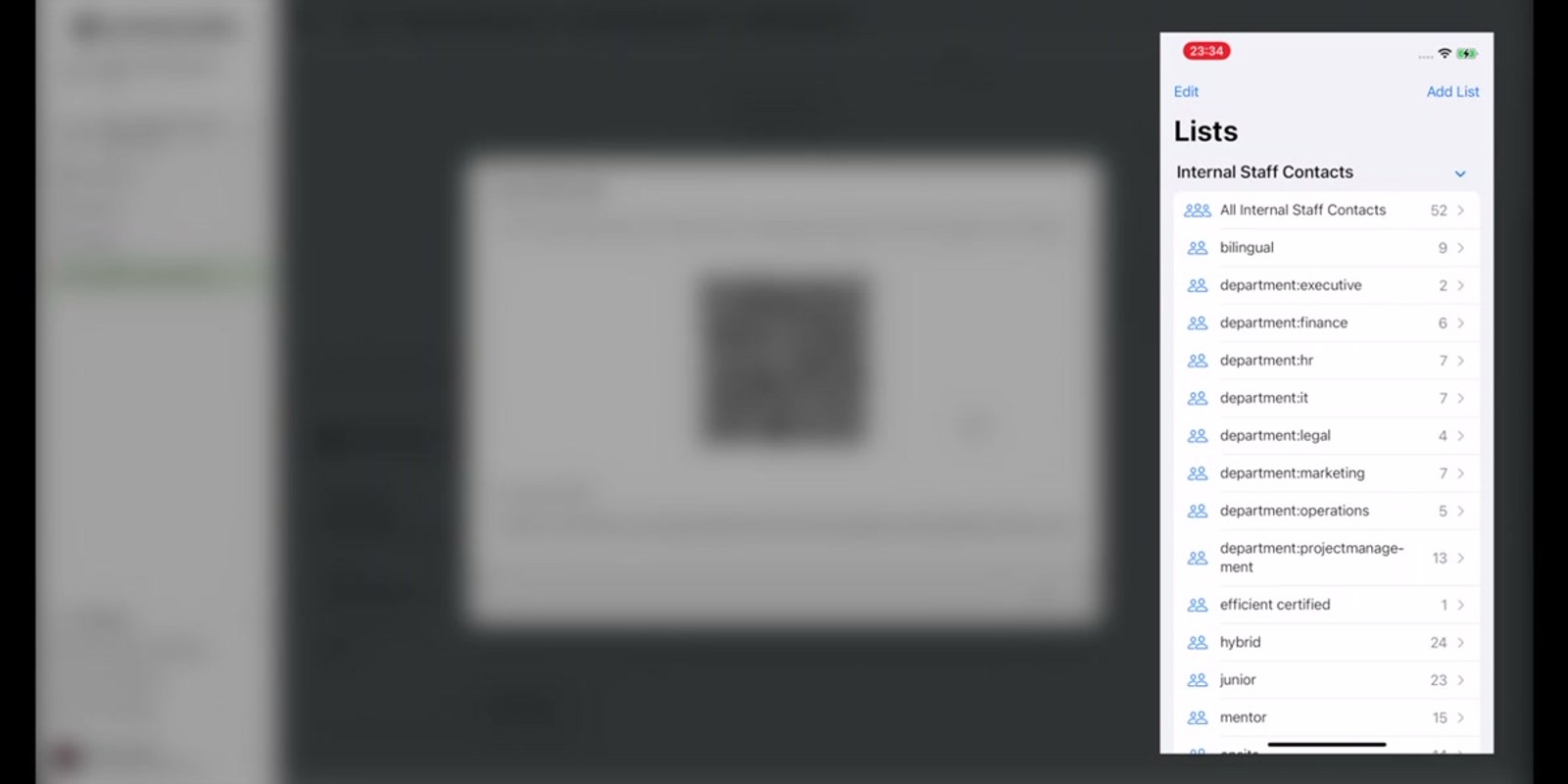 iPhone Settings screen showing a downloaded provisioning profile ready to install
