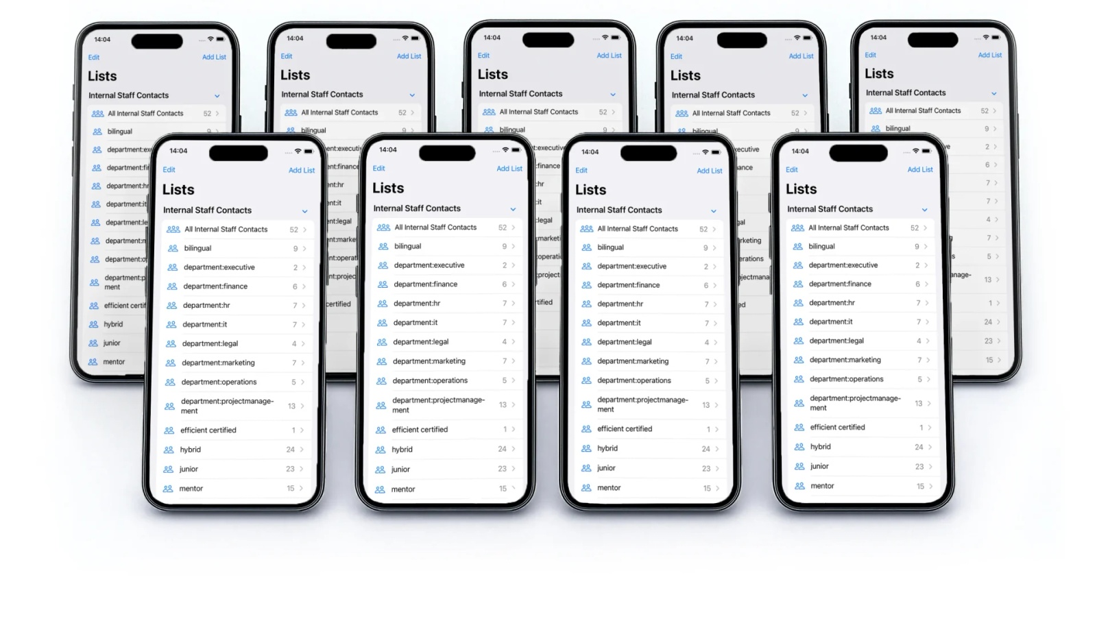 Diagram showing Microsoft Entra ID contacts imported into a Contactzilla address book and deployed to devices using CardDAV and configuration profiles