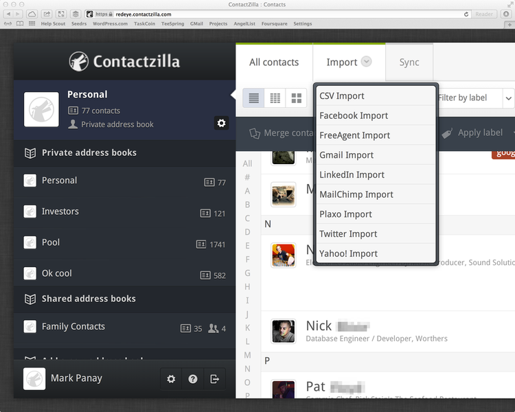 Big News! Contactzilla is re-launching today!