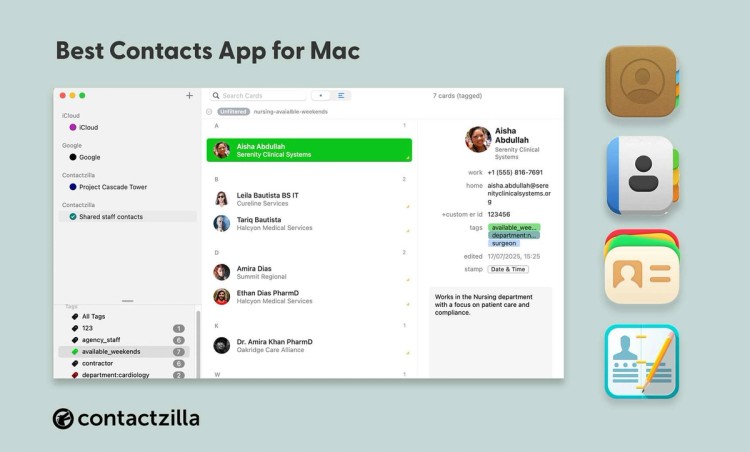 The Best Contacts App for Mac | Why we chose Busy contacts