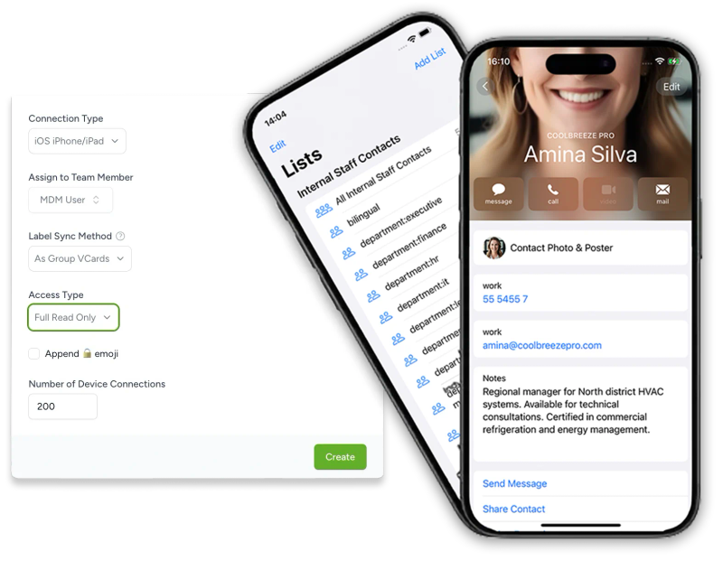 Device connection illustration