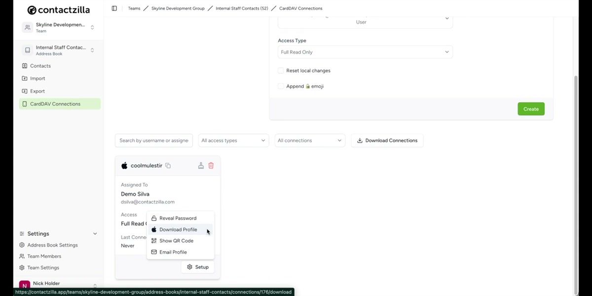 Read-only options showing Reset local changes checkbox and lock emoji toggle