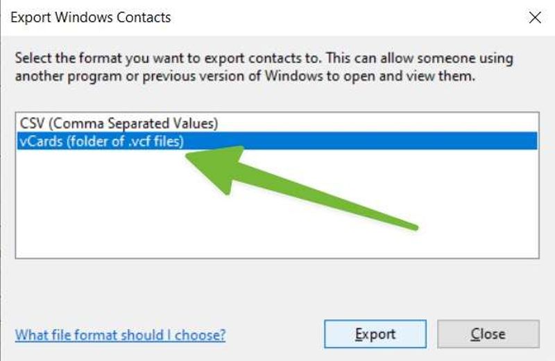 Some mapping options when importing a CSV file into Mac Contacts