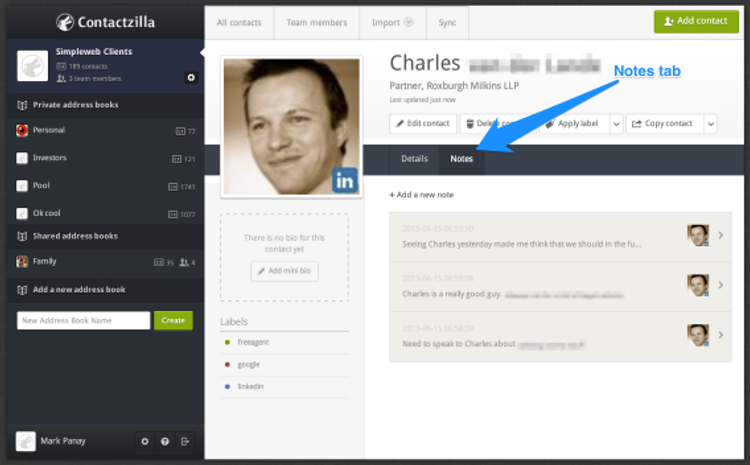 Product Update – Notes and reverse name display