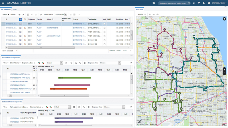 Screenshot of ERPNext showing fleet management dashboard