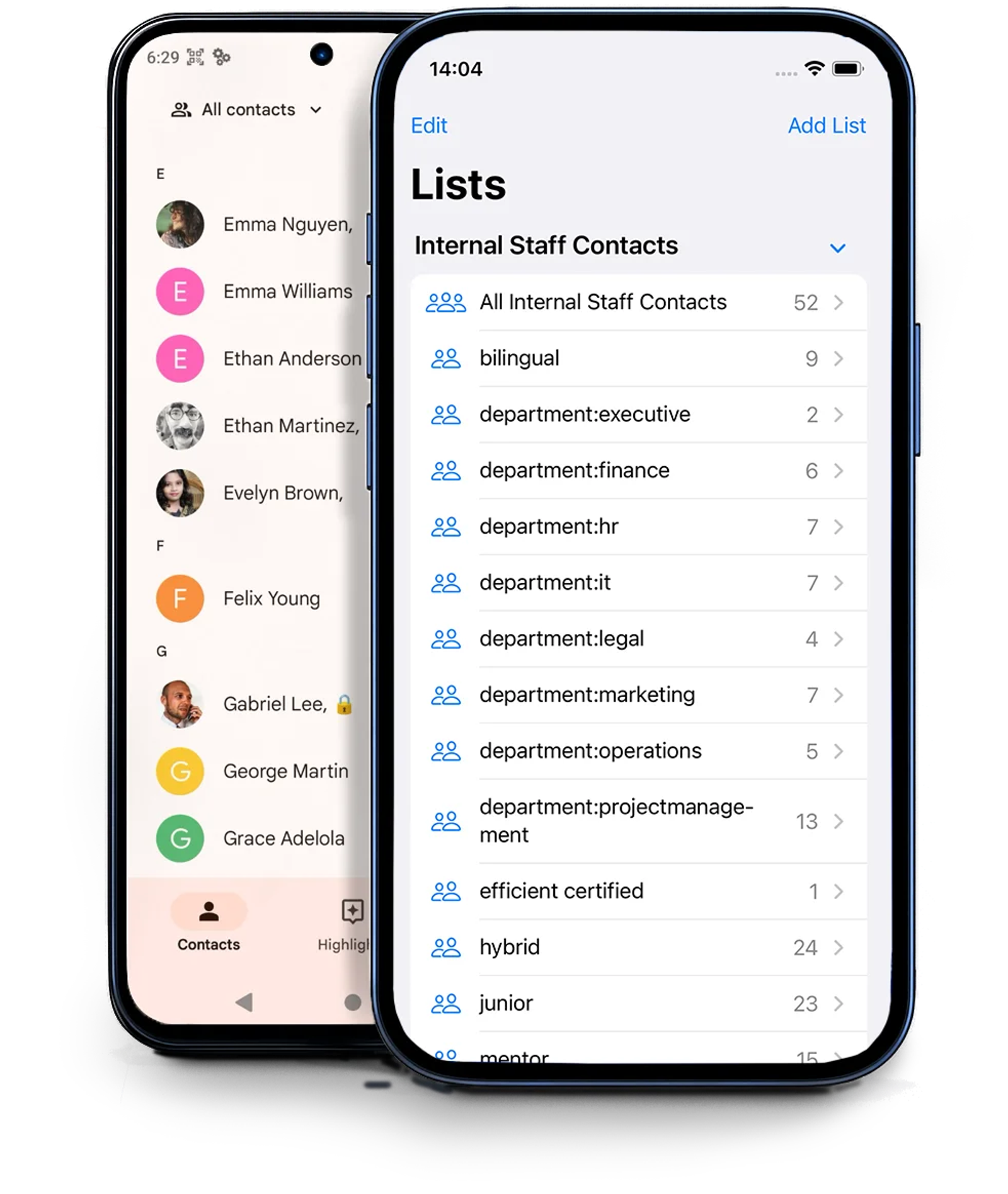 SharePoint contact list in grid view with Exit grid view button highlighted for stopping inline editing mode