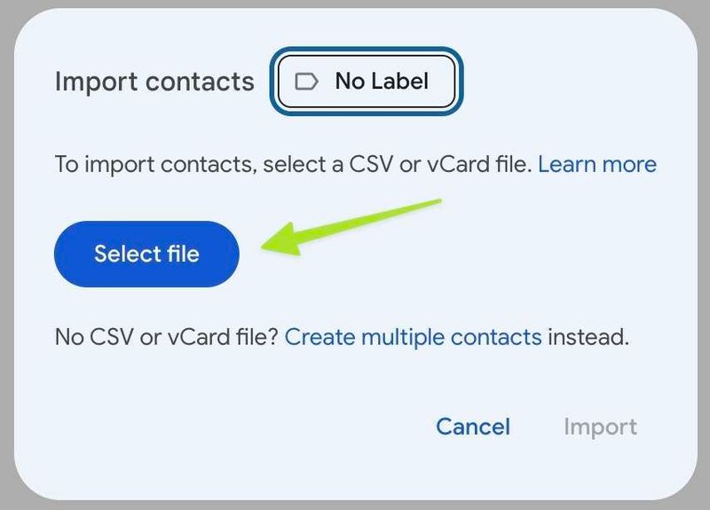 Selecting the Linkedin CSV file to import.