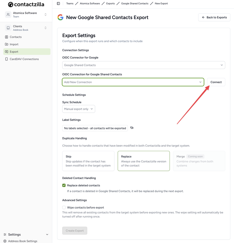 Connect your Google account